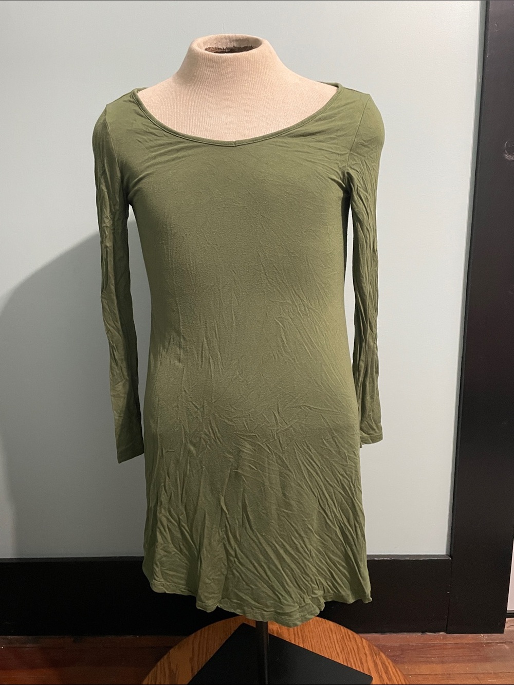 Green Tunic Babydoll Dress Size Medium